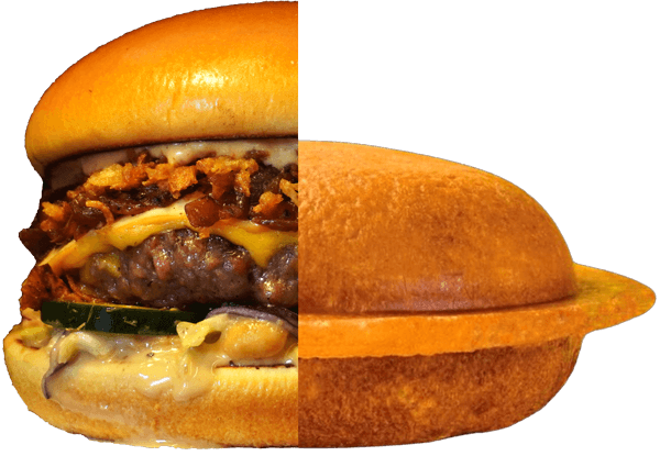COSMOS CRUNCH burger Less Mess Sarajevo